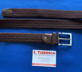 Elastische heren riem 130 cm bruin