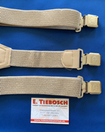 Heren bretels 4 cm breed 3 clips  beige