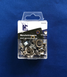 Nestel ogen 11 mm nikkel