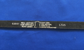 Leren dames riem 2 cm grijs