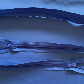YKK dubbel deelbaar kobalt 135 cm