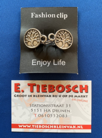 Vest sluiting oud zilver boom indruk