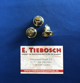 Carnavals belletjes klokjes  22 mm goud