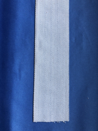 Keperband 7 cm breed blauw-grijs