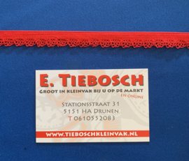 Lingerie elastiek 12 mm. Rood