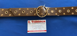 Dames riem 4 cm bruin 130 cm lang