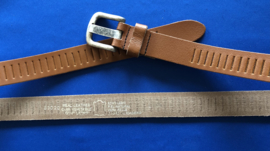 Leren heren riem 3 cm sleuf licht bruin 105 cm lang