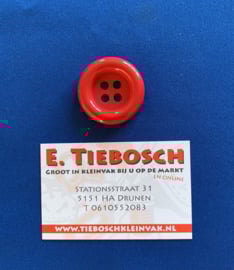 Carnavals knoop rood 50 mm