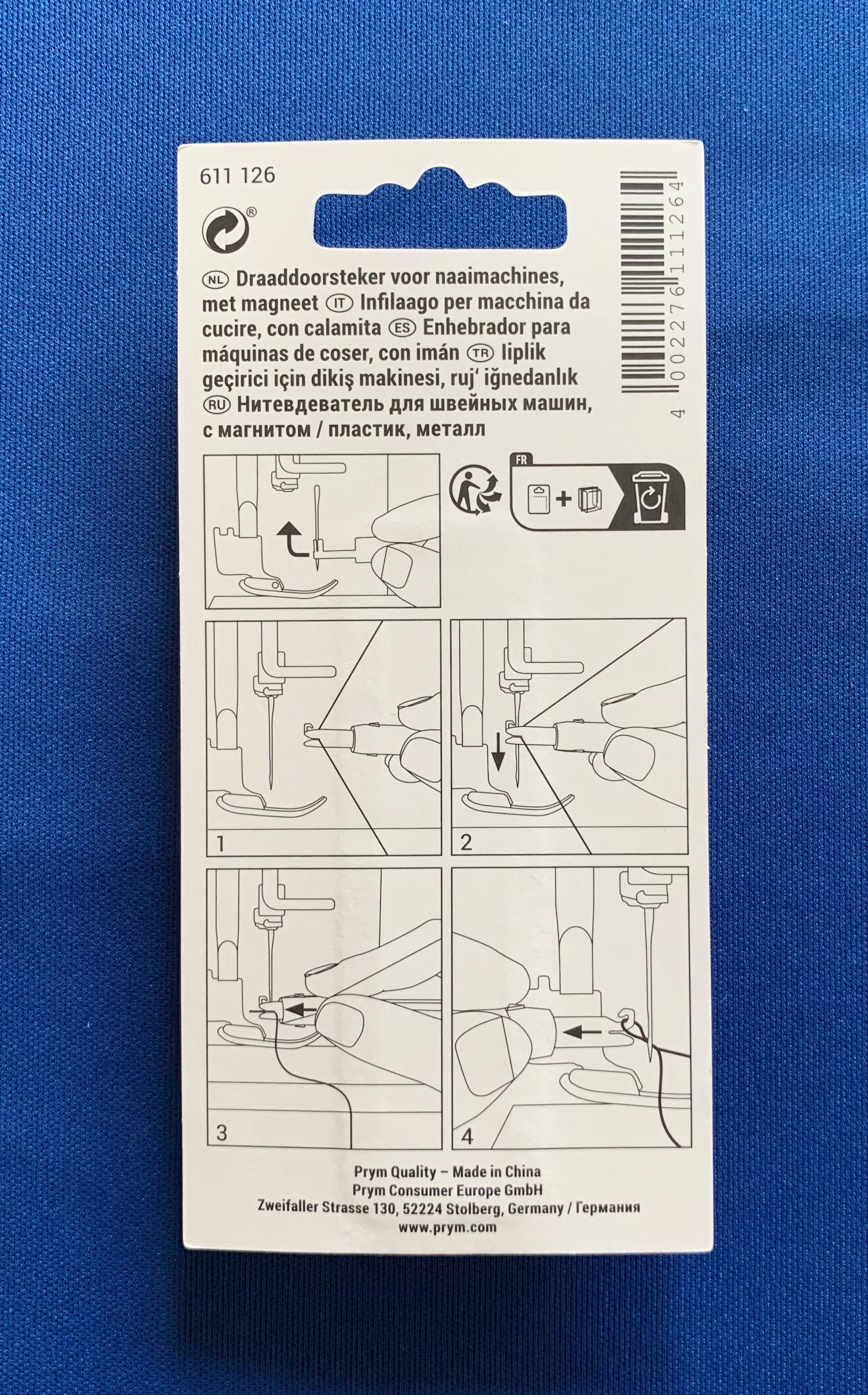 PRYM draaddoorsteker voor de naaimachine 611126