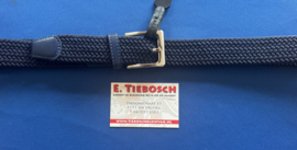 Elastische heren riem 100 cm donker  blauw