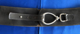 Leren dames riem bruin/grijs