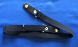 Gesploze elastische riem donker blauw