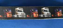 Heren bretels 4 cm breed 3 clips vrachtwagen