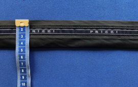 Broeksband 4 cm breed zwart satijn