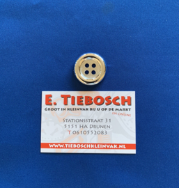 Carnavals knoop zilver 30 mm