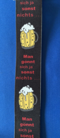 Heren bretels 4 cm breed 3 clips biertje