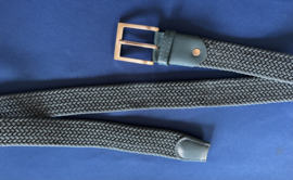 Elastische heren riem 130 cm blauw