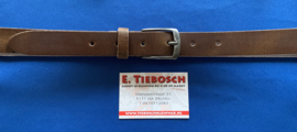 Leren heren riem 3 cm donker bruin 110 cm lang