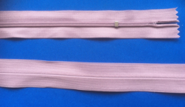 Blinde rits 60 cm oud roze