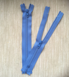 Ykk rits 20 cm blauw groen