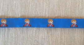 Race auto band blauw