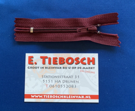 Broek rits donker rood 8 cm