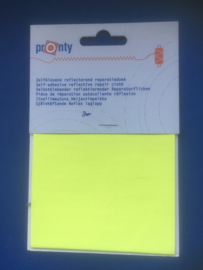 Pronty zelfklevend nylon reparatiedoek reflecterend fluor geel 023