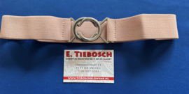 Elastische dames riem 4 cm roze 70 cm lang