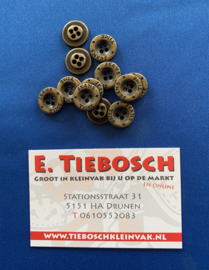 Jeans knopen aannaaibaar 15 mm koper