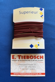Hoeden elastiek donker rood