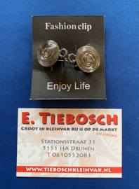 Vest sluiting rondjes oud zilver