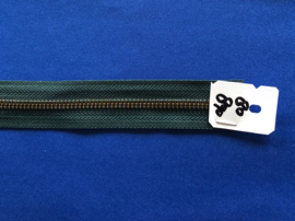 YKK deelrits brons 80 cm groen