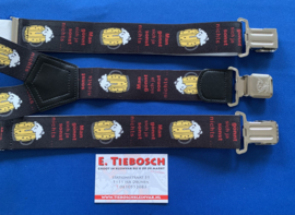 Heren bretels 4 cm breed 3 clips biertje