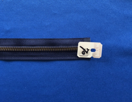 YKK deelrits brons 70 cm donker blauw