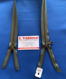 YKK dubbel deelbaar mos groen 80 cm