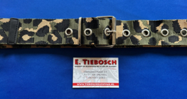 Nylon riem 5 cm groen/zwart/beige 160 cm lang