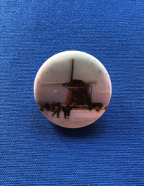 Emaille knopen 35 mm molen