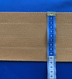 Keperband 11 cm breed oker geel