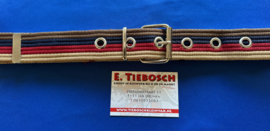 Nylon riem 4 cm gestreept 160 cm lang