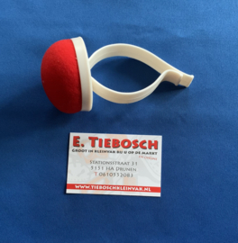 Speldenkussen armband rood