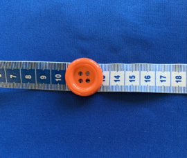 Carnavals knoop oranje 25 mm