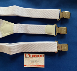 Heren bretels 4 cm breed 3 clips wit