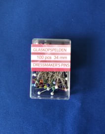 Glasknopspelden 100 stuks