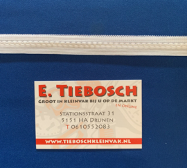 Lingerie elastiek 15 mm. Wit
