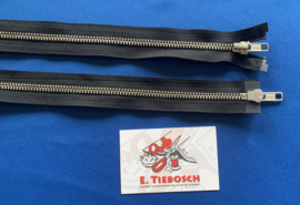 YKK dubbel deelbaar zwart 75 cm