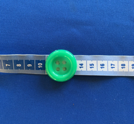 Carnavals knoop groen 30 mm