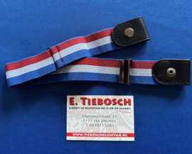 Gesploze elastische kinderen riem rood wit blauw