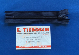 YKK broekrits donker blauw 12 cm