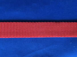 Nylonband 25 mm rood