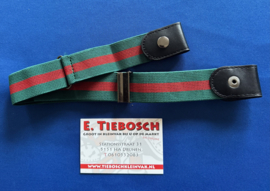 Gesploze elastische kinder riem groen/ rood
